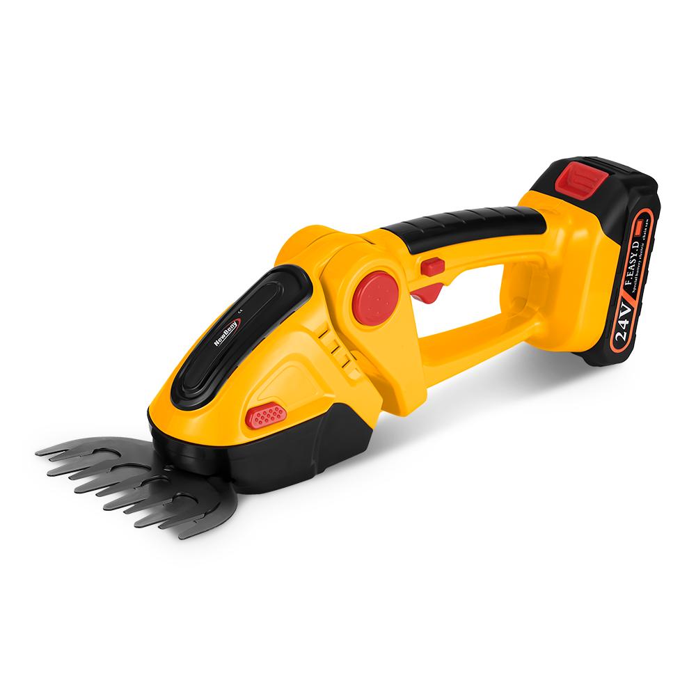 Newbeny Электрический триммер для живой изгороди 2 в 1, беспроводная эффективная бытовая секаторная пила, перезаряжаемые электроинструменты для батареи Makita 18 В