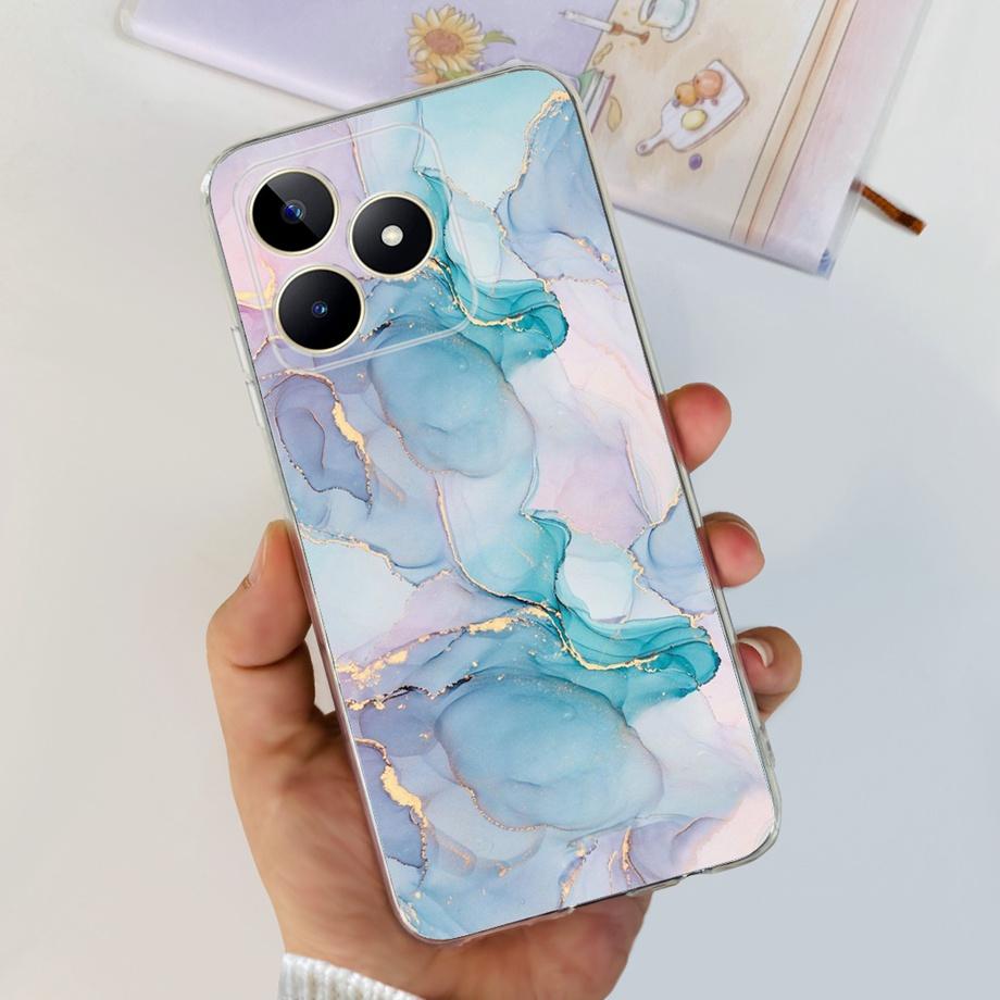 Для Realme C51 RMX3830 / Realme C53 RMX3760 Глобальный Чехол для Телефона Прозрачный Мягкий ТПУ Capas Etui Для RealmeC51 C 51 Корпус