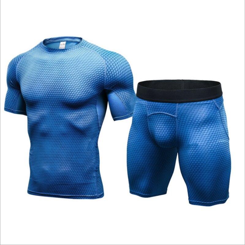 Quick Dry Workout Running Shirt Compression Fitness Tops Breathable Jersey Gym T-shirts Clothing Male Sport Shirts Men