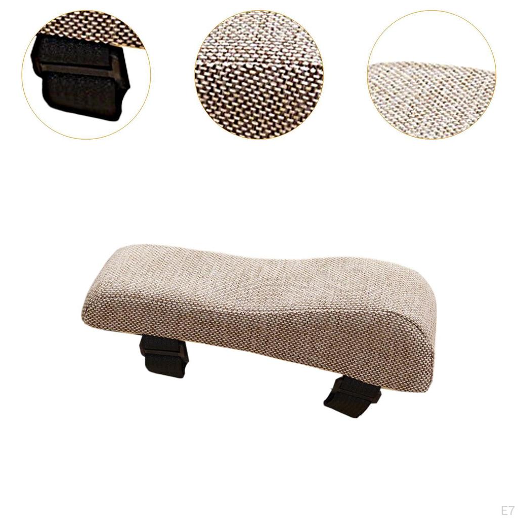 Office Chair Armrest Pads Arm Comfortable Cotton Linen Ergonomic Elbow Support