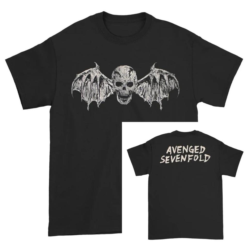 Y2k Rock T Shirts Avenged Sevenfold Life Is But A Dream Deathbat Tshirt Print Cotton T Shirts Casual Loose Tops Unisex