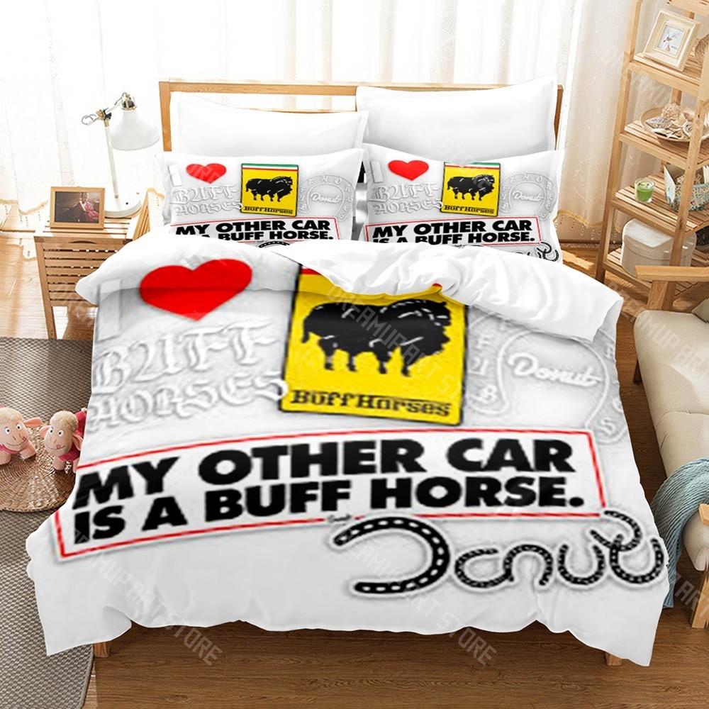 3D Print Buff Horses Ranch Bedding Set Single Twin Full Queen King Size Bed Set Adult Kid Bedroom Duvetcover Sets