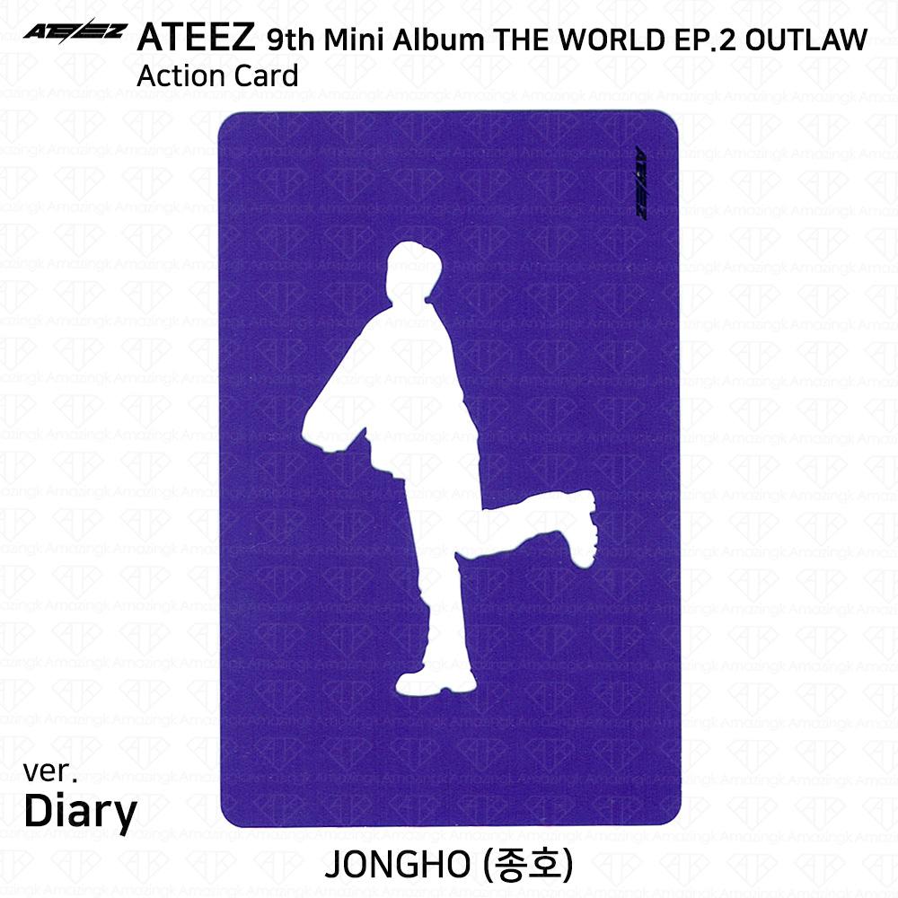 ATEEZ 9-й мини-альбом THE WORLD EP.2 OUTLAW Официальная карта действий Партнерская карта