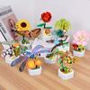 64 Styles Rose Flower Building Block Flower Eternal Bouquet Prickly Pear Model Plant Decoration Educational Toy For Kids Gift