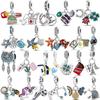 Pulsera Dangle Charms Plata De Ley 925 Sterling Silver Ocean Cactus Charm Beads Fit Charm Silver 925 Original Bracelet Jewelry