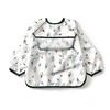 Infant Toddler Baby Unisex Cute Waterproof Long Sleeve Feeding Accessories Bib Burp