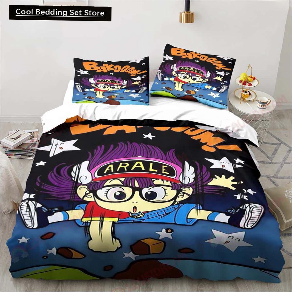3D Мультяшный DR S-Slump Арале 2/3шт. Постельное белье Простыня Кинг Полуторный Двуспальный Детский Постельный Комплект Микрофибра или Полиэстер Комплекты Пододеяльников