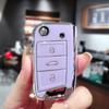 Чехол для автомобильного ключа из ТПУ для VW Volkswagen Golf 7 MK7 Tiguan MK2 T-roc T-cross Skoda Octavia Kodiaq Karoq Seat Ateca Leon Fob