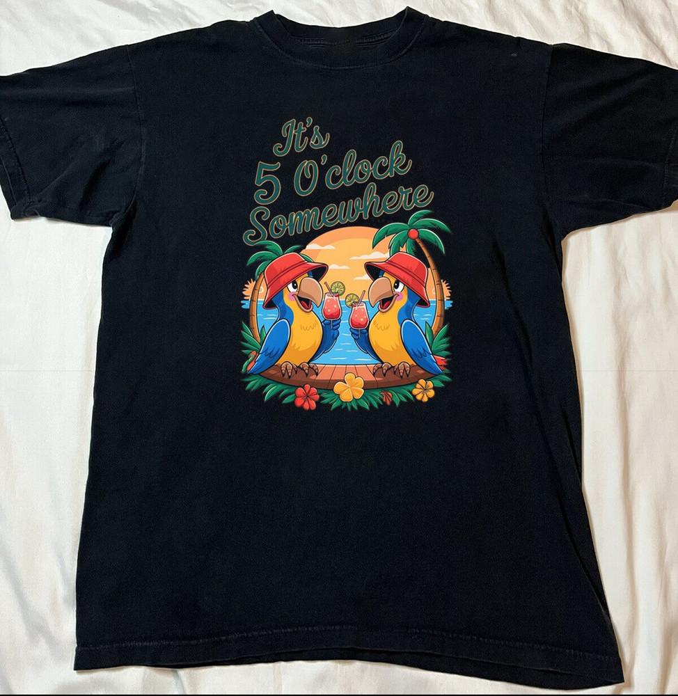 Jimmy Buffett Black Cotton All size S-5XL Gift Fans Shirt NEW HD365 Unisex T-Shirt