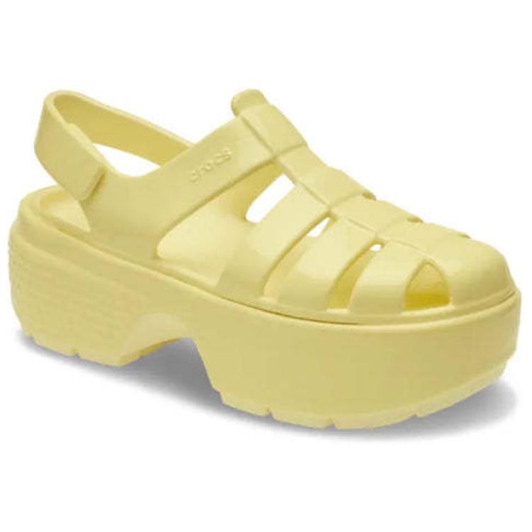 Crocs Пластиковые клоги унисекс желтые 210057-76O