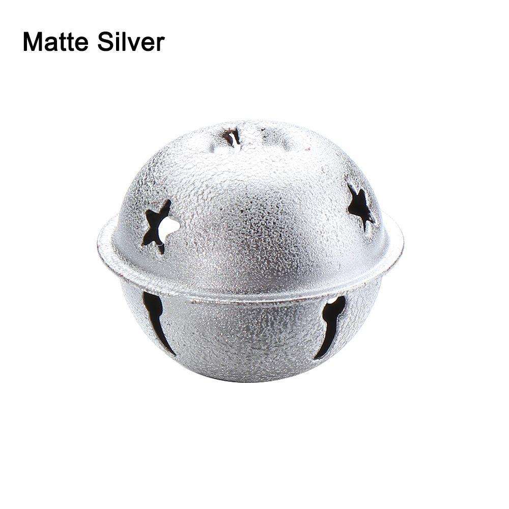 10 шт. 40 мм Поделки Товары для питомцев Украшение для рождественской елки Подвесные украшения Матовые колокольчики Яркий железный Звенящий