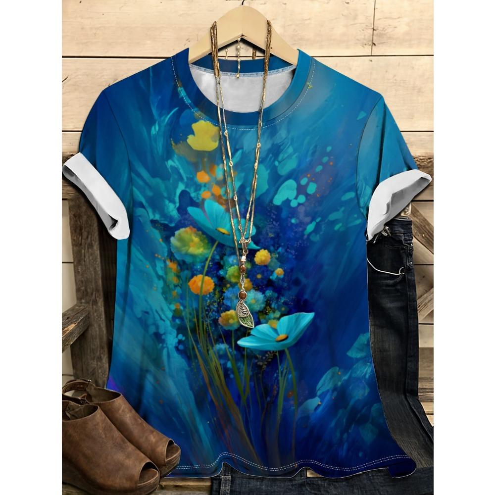 Милый узор с кошкой и щенком 3D цифровая печать Женская модная футболка с круглым вырезом и коротким рукавом