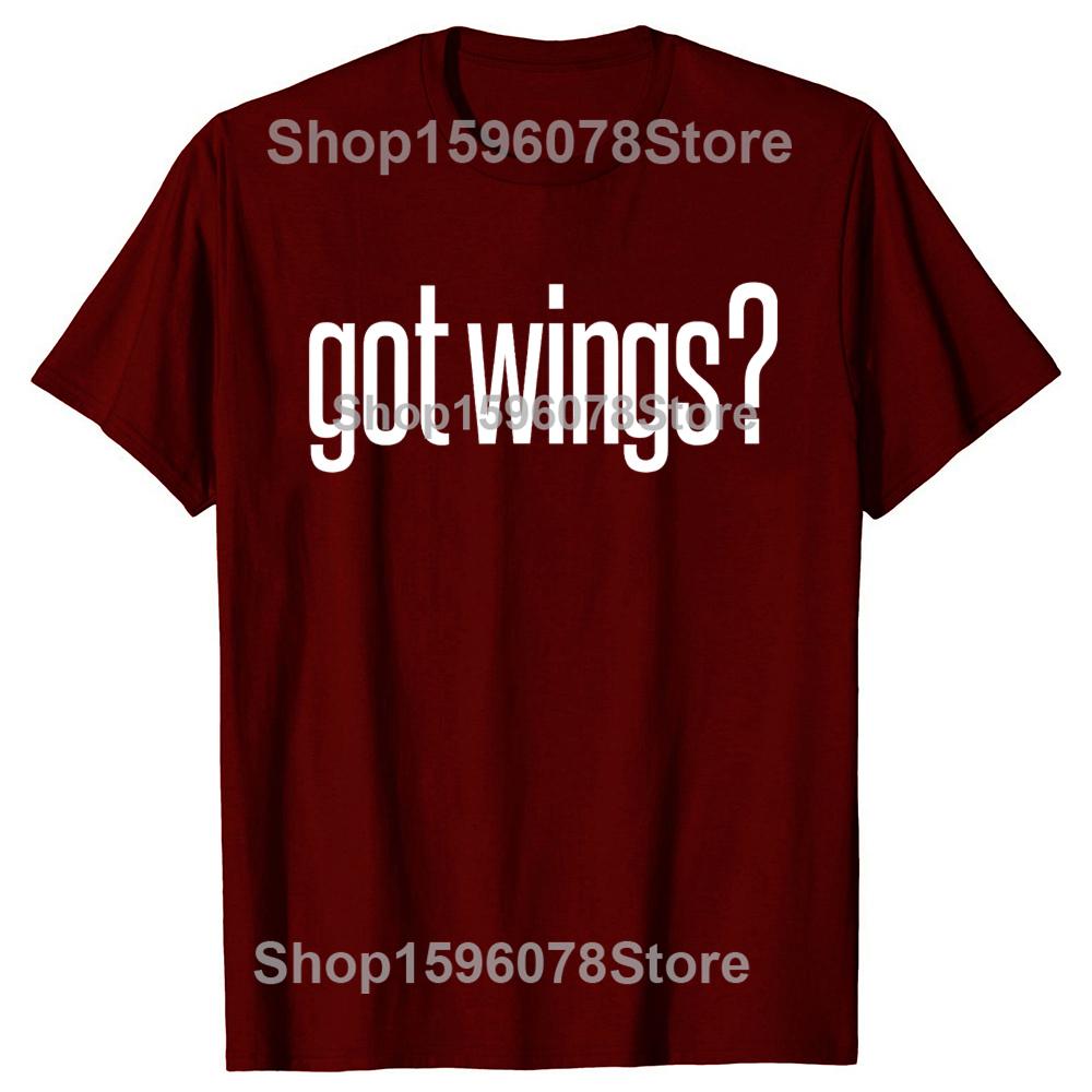 Got Fried Chicken Wings Food Image Lover Fun Tshirts Men Tshirt 100 Cotton Loose Oversized Crewneck Collar Hip Hop T Shirt