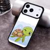 Мультяшный чехол-черепаха для iPhone 17 16 15 14 13 12 11 Pro Max Plus 17Air Мягкий силиконовый чехол