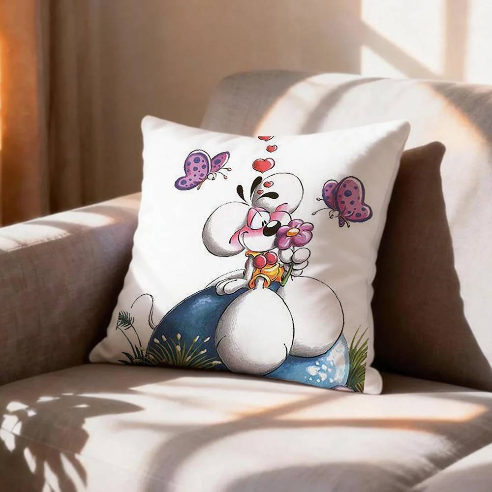 CUTE DDiddl Pillow Case Pattern Printed Pillowcase For Living Room Sofa Cushion Cover