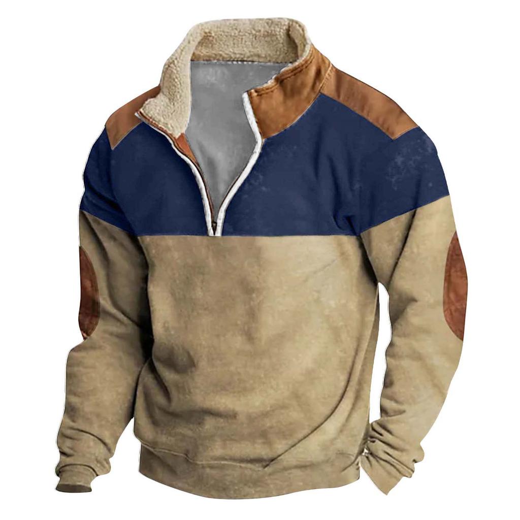 Men's  Hoodie  Loose  Long Sleeves  Round Neck