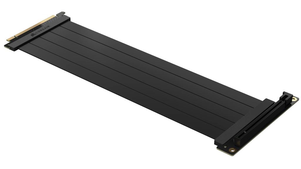 Удлинительный кабель CORSAIR Premium PCIe x16, 300 мм, вертикальный кабель для графической карты, черный, 4.0 CC-9310001-WW