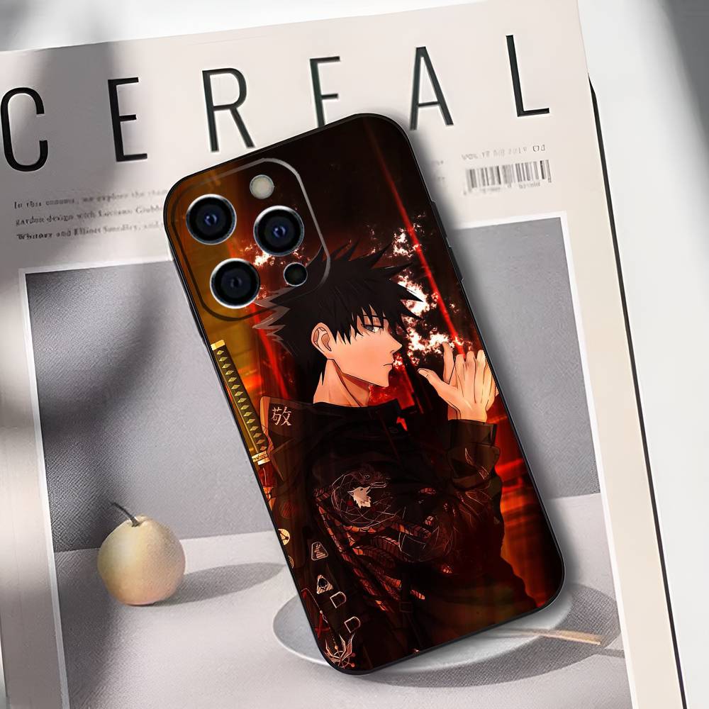Чехол для телефона M-Megumi F-Fushiguro для IPhone 17,16,15,14,13,12,11,Plus,Pro,Max,Plus,XS, мягкий чехол Черный силикон