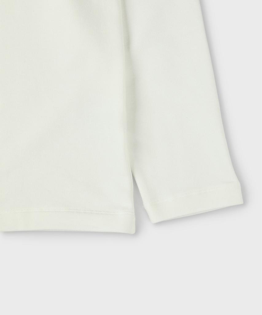 PANICALE Ivory Soft Brushed Logo T-Shirt (Type A)