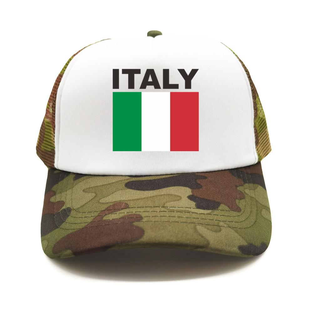 Italia Italy Italian Flag Trucker Cap Summer Unisex Cool Dad Hat Baseball Caps Unisex Outdoor Mesh Net Caps