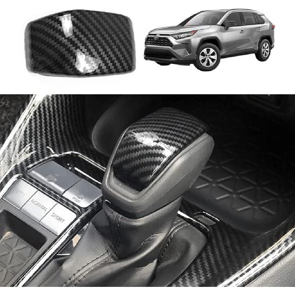 for Toyota RAV4 ABS Carbon Fiber Center Console Cup Holder Frame Trim Panel Cover Decoration for Toyota RAV4 2019 2020 2021 2022 Interior