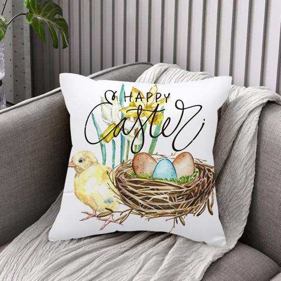 Пасхальная наволочка, удобная, создающая атмосферу, моющаяся, стильная, Счастливой Пасхи, весенняя наволочка, домашний декор, повседневное использование