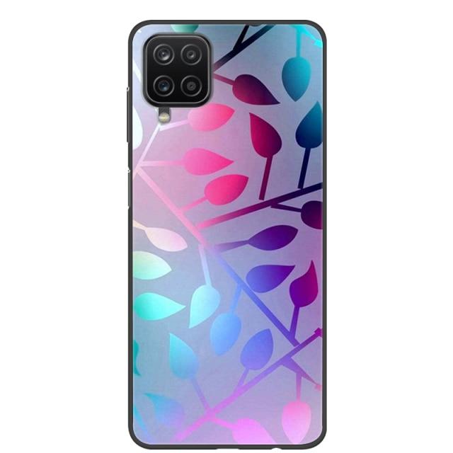 Чехол для Samsung A12, 2021, черные мягкие силиконовые чехлы из ТПУ для телефонов Samsung Galaxy A12 M12, чехол с крутым дизайном, чехол-бампер A 12