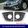 Fog Lamp  Cover For Toyota Corolla 2014 2015 2016 For Middle East type Front Fog Lamp Frame  Foglights Car Light Grille shell
