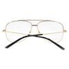 Gucci optical glasses [Available prescriptions] Cool series pilot style frames Gold frame black temples 002 F dust bag + glasses case (random color)