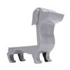 Dachshund Wine Bottle Holder Decor for 375ml 500ml Plastic Tabletop Rack Dog Mom Gift Gray