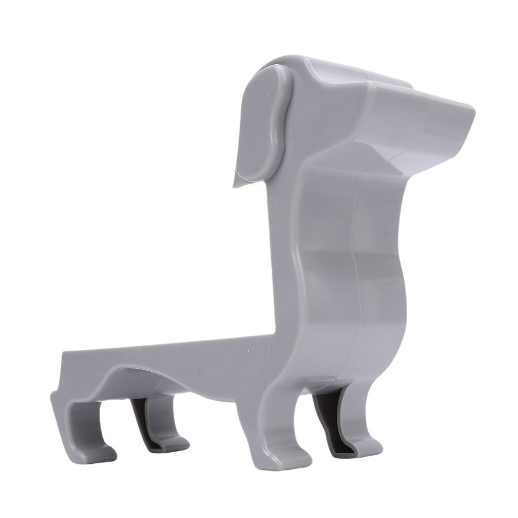 Dachshund Wine Bottle Holder Decor for 375ml 500ml Plastic Tabletop Rack Dog Mom Gift Gray