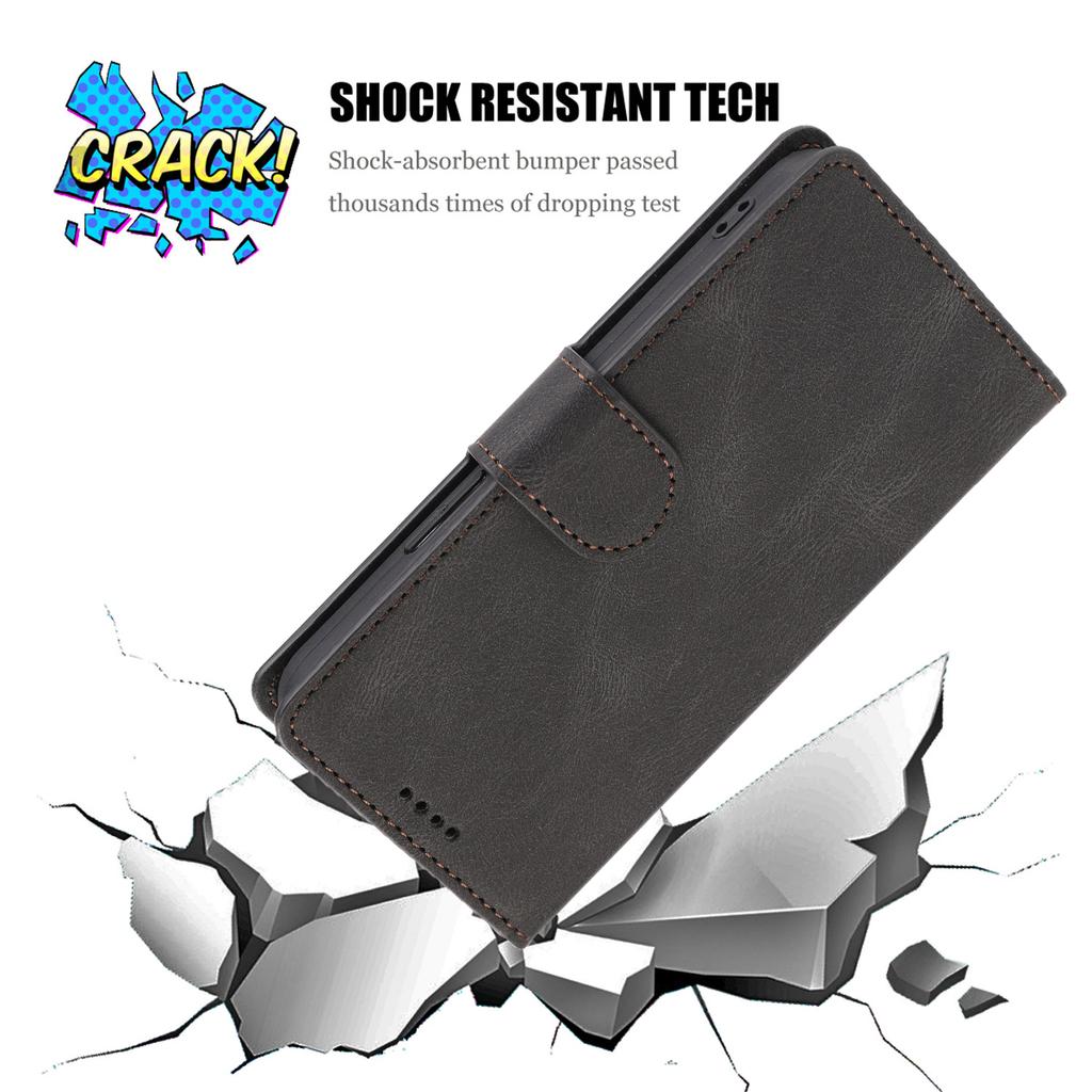 Для Samsung Galaxy A24 4G (162,1 х 77,6 х 8,3 мм) Противоударный кожаный чехол-подставка для телефона, кошелек-обложка с ремешком