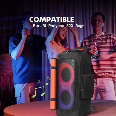 Для портативной колонки JBL PARTYBOX 310/320 Пылезащитный чехол Сумка для переноски колонки большой вместимости с карманом для микрофона Двусторонняя сумка для колонки