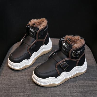 Модные новые повседневные ботинки для женщин, теплые, короткие, на плюшевой платформе, со шнуровкой, 2024, новые зимние износостойкие женские ботинки Zapatos De Mujer