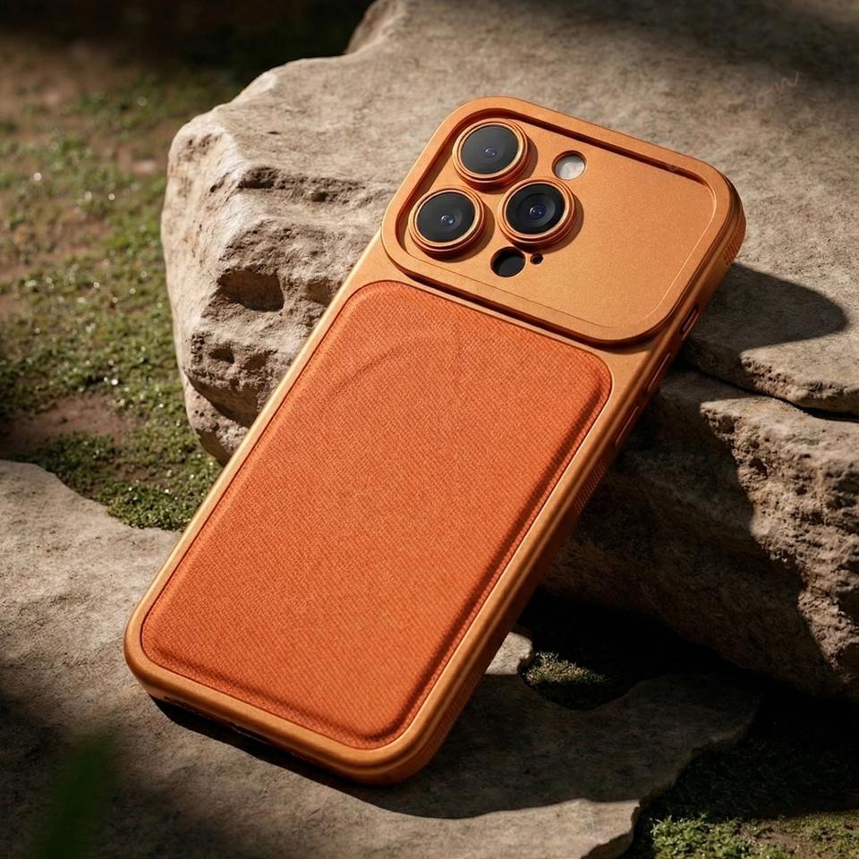 Магнитный чехол для телефона с большими окнами для iPhone 17 13 14 15 16 Pro Max 16Pro 17Pro Magsafe Беспроводная зарядка Силиконовый защитный чехол