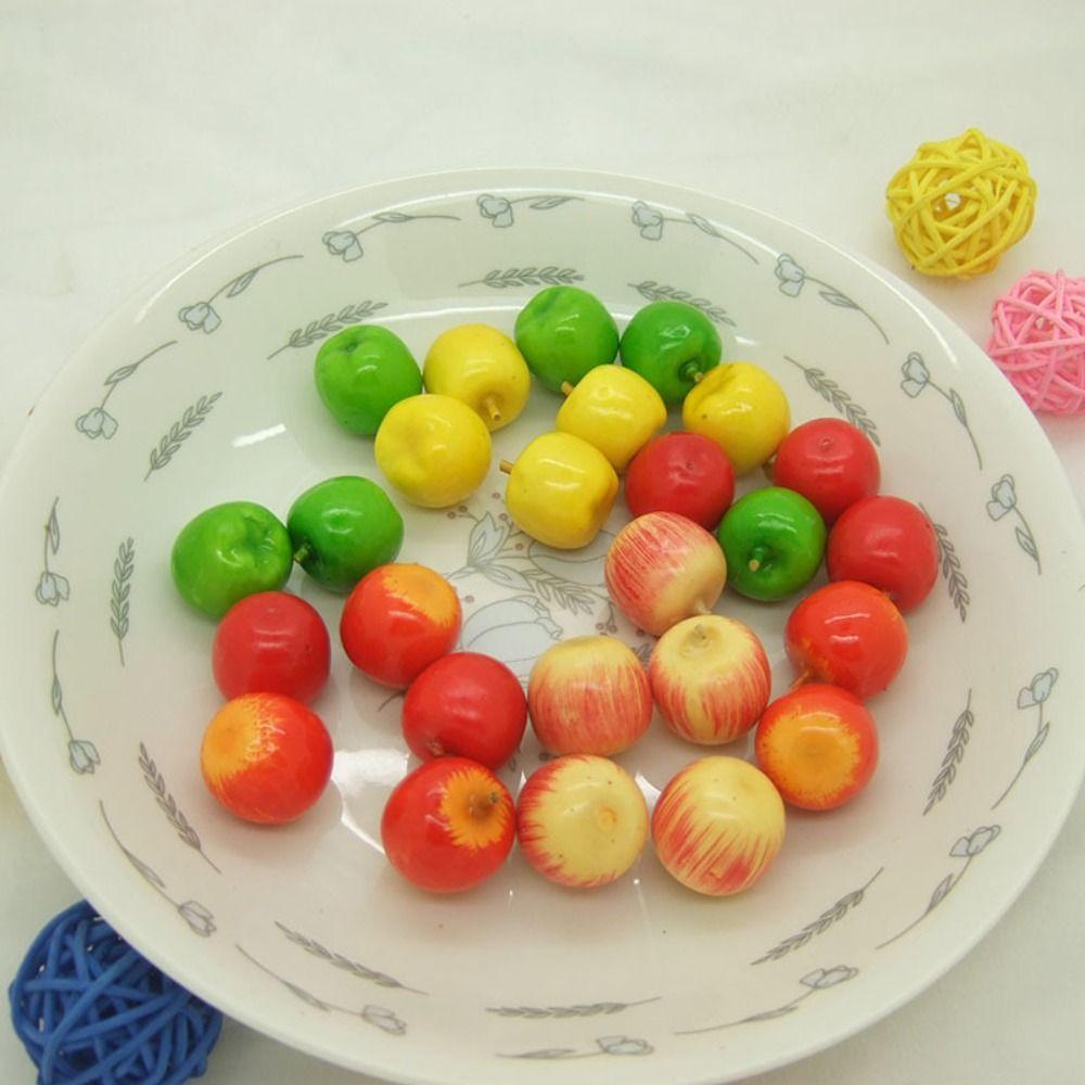 50pcs Mini Artificial Foam Fruits Handicrafts Fruit Model Fake Fruits  Fruit Prop Teaching