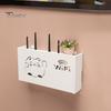 WiFi Router Storage Box Wall Mount Wooden Router Shelf Organizer Power Strip Cable Management Hider Rack for Modem Cable Router Cover