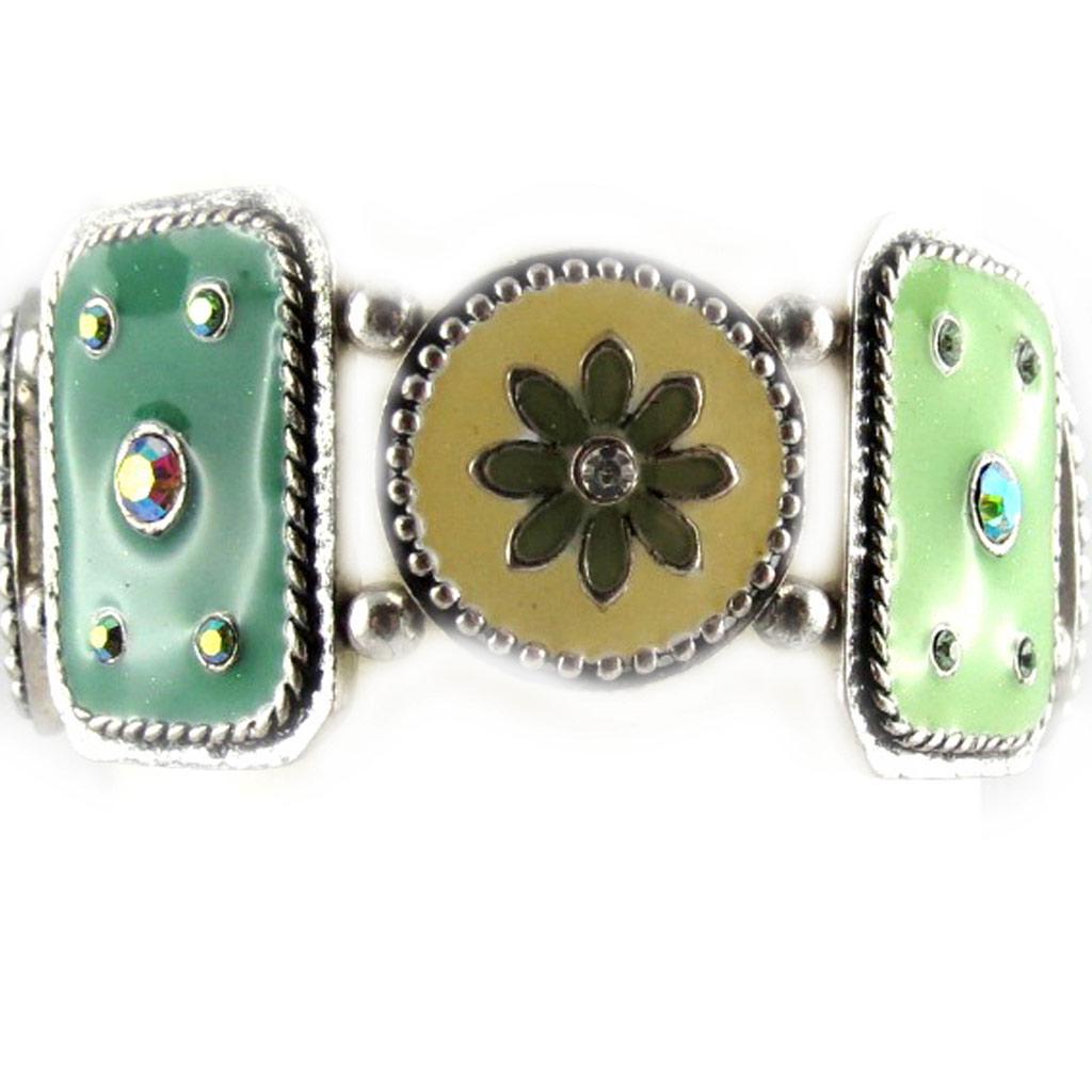 Les Trésors De Lily [E6640] - Зеленый дизайнерский браслет «Оксана»
