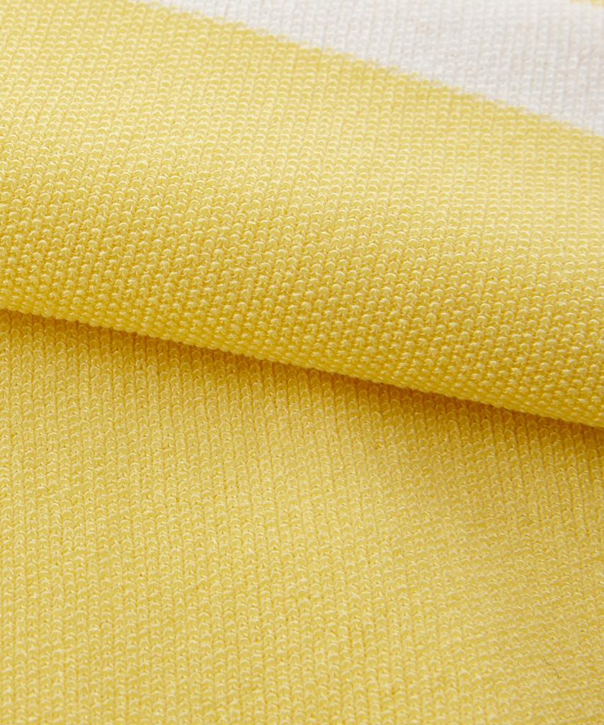 STCO Diems Ice Touch Block Collar Knit T-Shirt_Yellow (Classic Fit)_Dgkub01Cmy