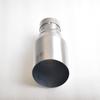 RE Exhaust nozzle 304 stainless steel silvery brushed single tube car exhaust nozzle 2.5 inches 4.5 inches car exhaust nozzle