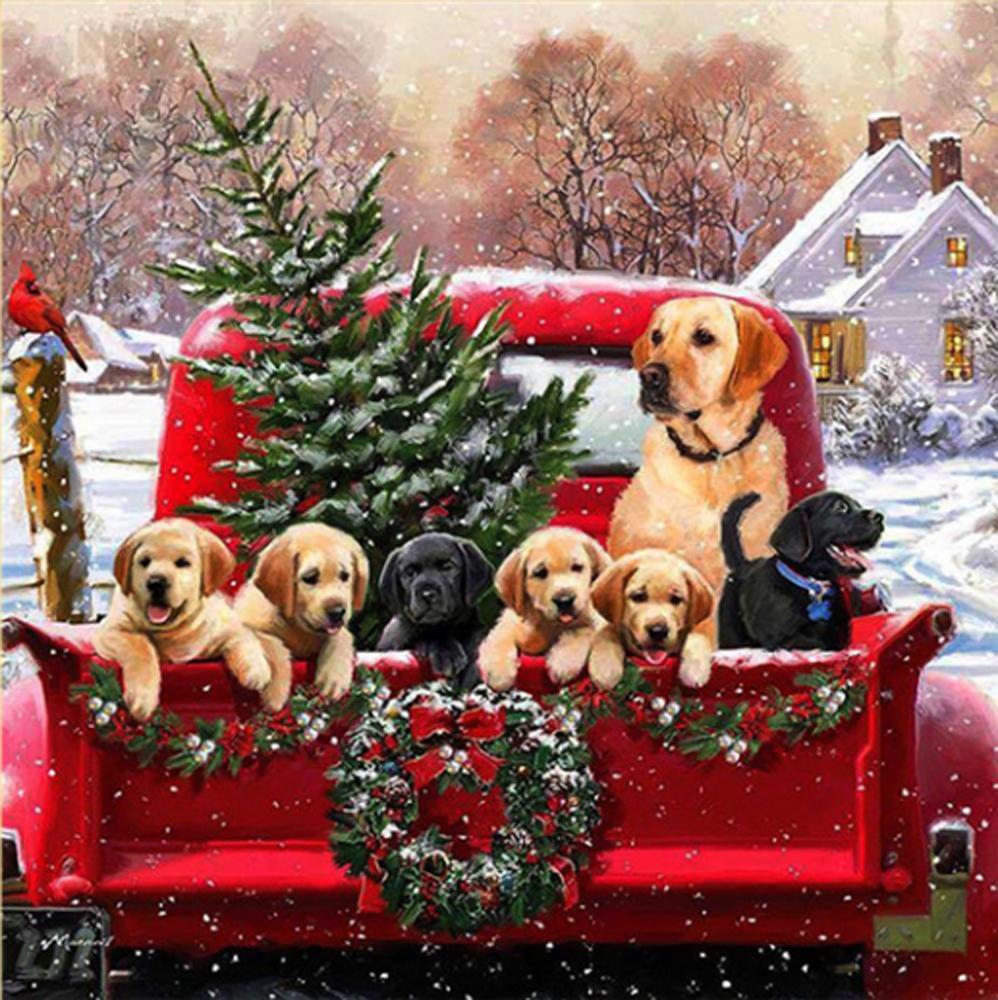 Плюшевый мишка Diy 5D Рождественская алмазная живопись животное Снеговик и старик Алмазная вышивка крестиком мозаичное украшение подарок