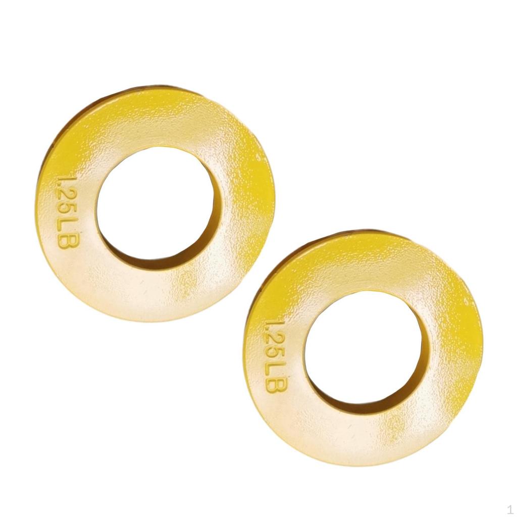 2 Pieces Fractional Weight Plates Color Coded Dumbell Weights Small Change for Home Gym