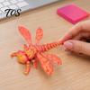 Гибкая модель стрекозы, 3D-печатная фигурка, шарнирная, с подвижными суставами, игрушка-антистресс, насекомое-фиджет для украшения стола, коллекционная