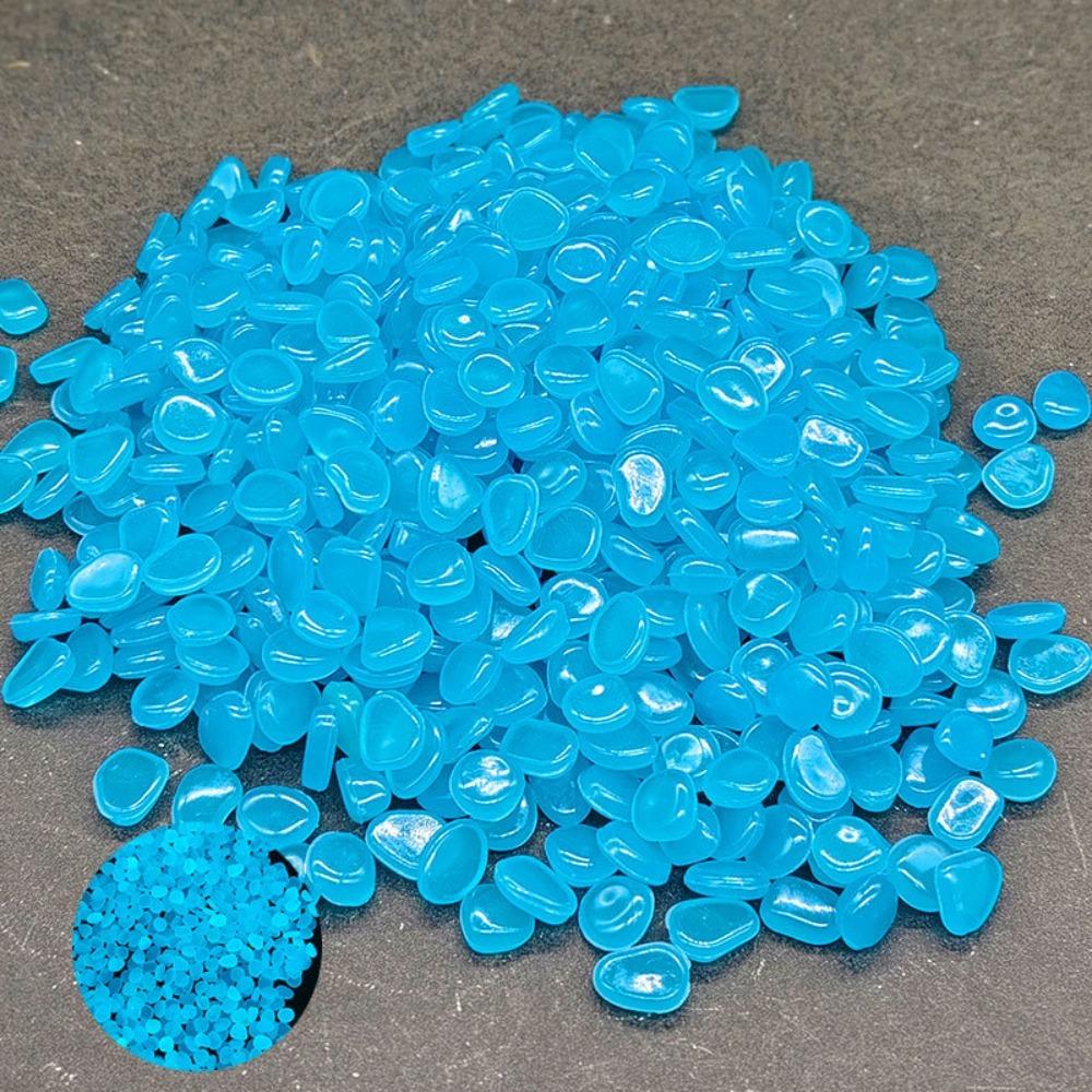 500Pcs Mini Aquarium Decoration Stone Glow Flowerpot Decorative Stone Lawn