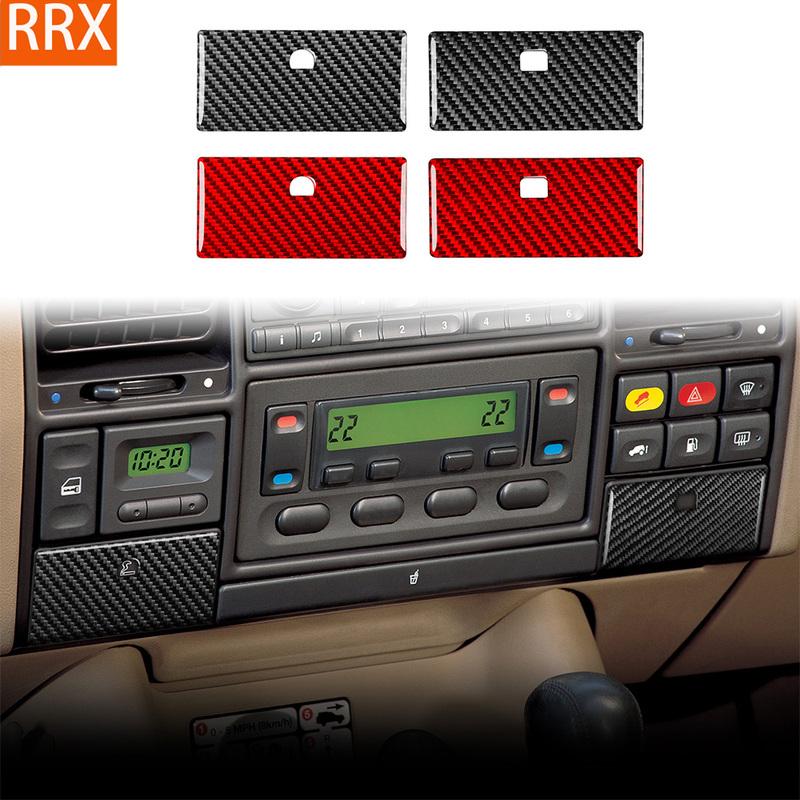 For Land Rover Discovery 1994-2004 Real Carbon Fiber Stickers Center Ashtray and Storage Panel Car Accessories ide decorative