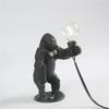 Modern Mini Gorilla Table Lamp Cute Resin Monkey Desk Lamp Children's Bedroom Bedside Lamp Decoration Lights Decor Holiday Gifts