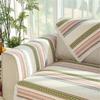 Four Seasons Universal Sofa Cushion Fabric Simple Cotton Linen Anti-Static Slip-Resistant Sofa Cover For Home Decoration