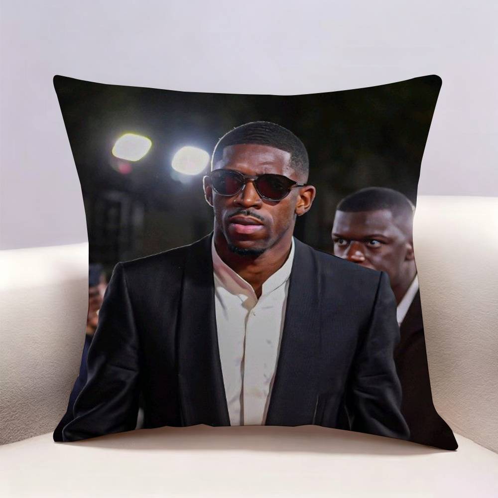 Ousmane D-Dembele Football  Double-sided print Pillow Case Pattern Printed Pillowcase For Living Room Sofa Cushion Cover