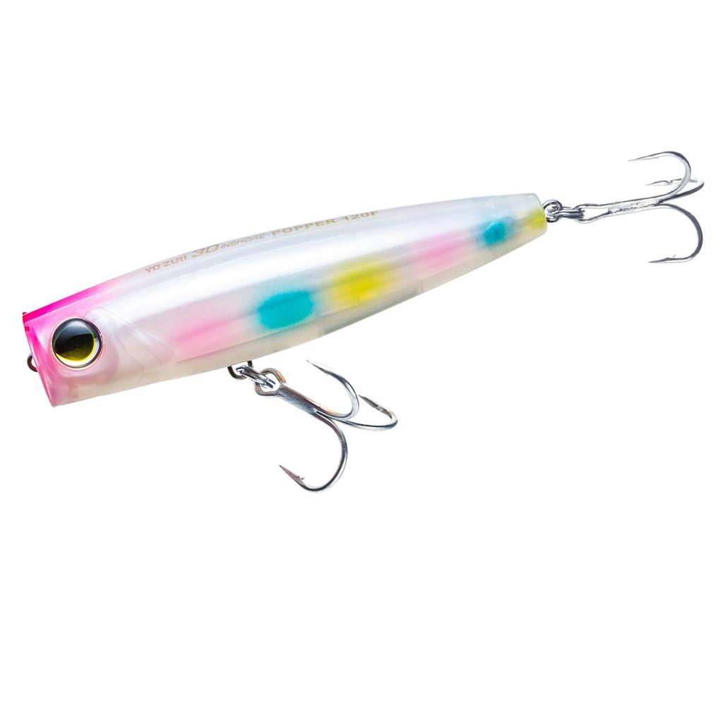 YO-ZURI Солевая приманка 3D Inshore Popper Плавающая 90мм Цвет: жемчужный