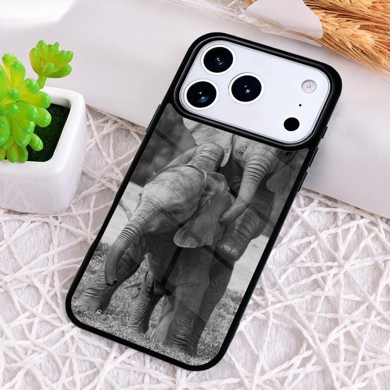 ЧЕХОЛ ДЛЯ ТЕЛЕФОНА С ИЗОБРАЖЕНИЕМ ЛЕСНОГО СЛОНА для iPhone 17 Air 16 15 11 12 14 13 Pro Max Ударопрочный Чехол